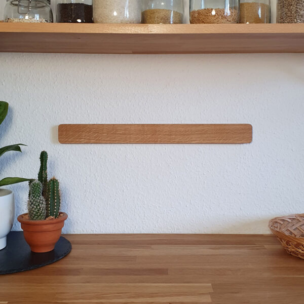 große magnetische Messerleiste | Eiche – Bild 6