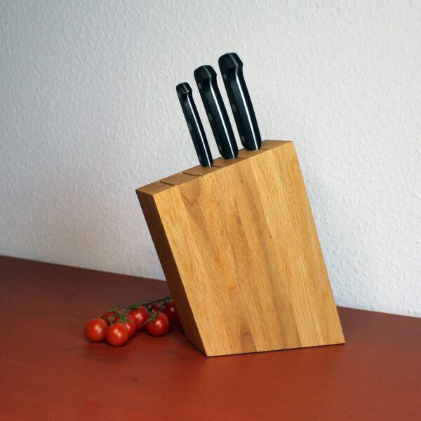 eleganter Messerblock | Eiche – Bild 3
