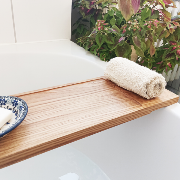 elegante Badewannenablage | Eiche – Bild 3