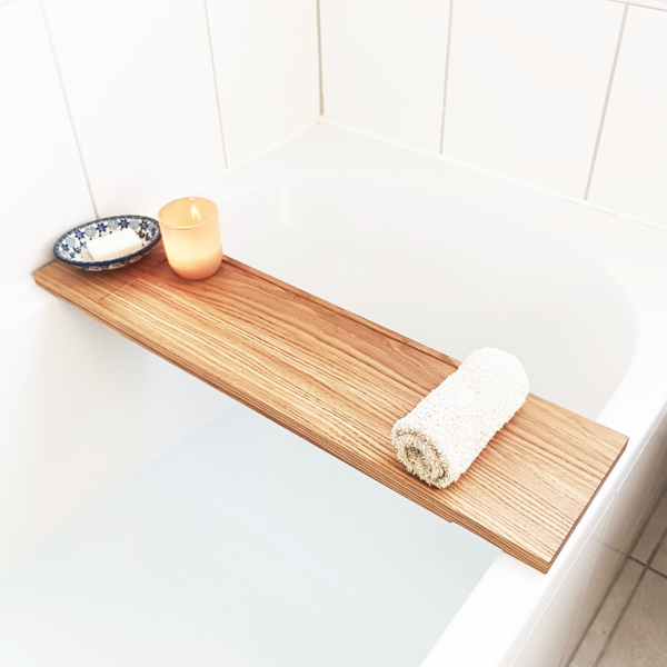 elegante Badewannenablage | Eiche – Bild 2