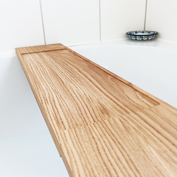 elegante Badewannenablage | Eiche – Bild 4