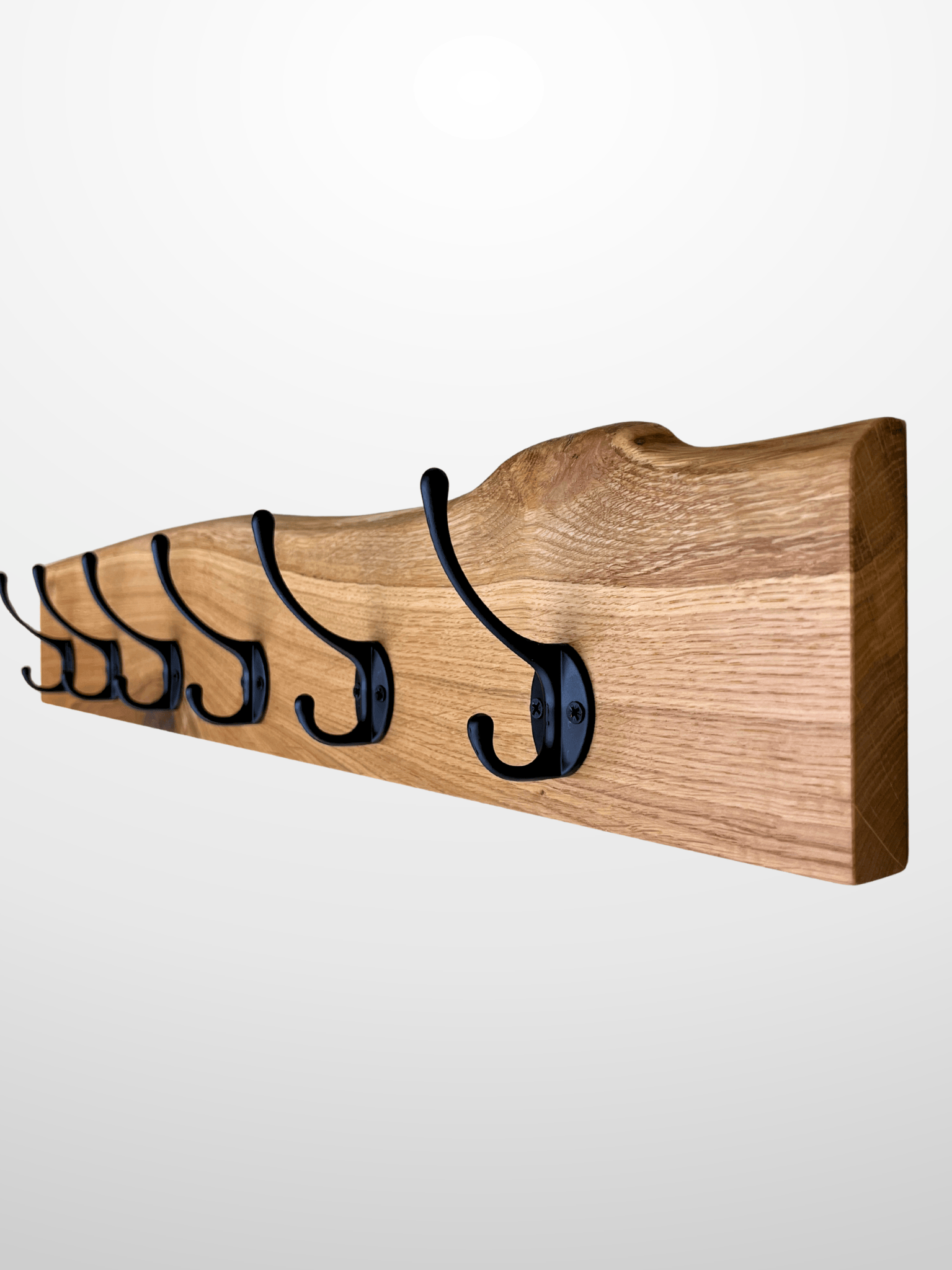 Garderobe mit natürlicher Baumkante | Eiche