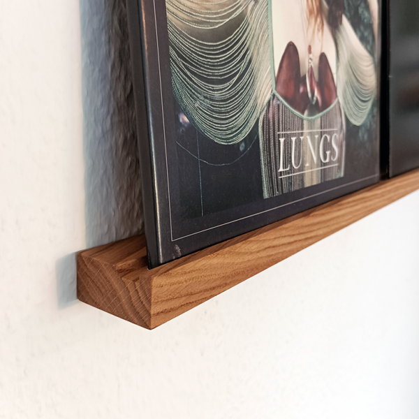 Schallplattenregal für 2 Vinyl | Eiche – Bild 3
