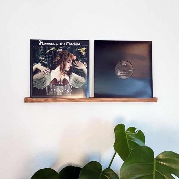 Schallplattenregal für 2 Vinyl | Eiche – Bild 4