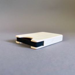 Kartenportemonnaie | Ahorn, elegant abgerundetes Design